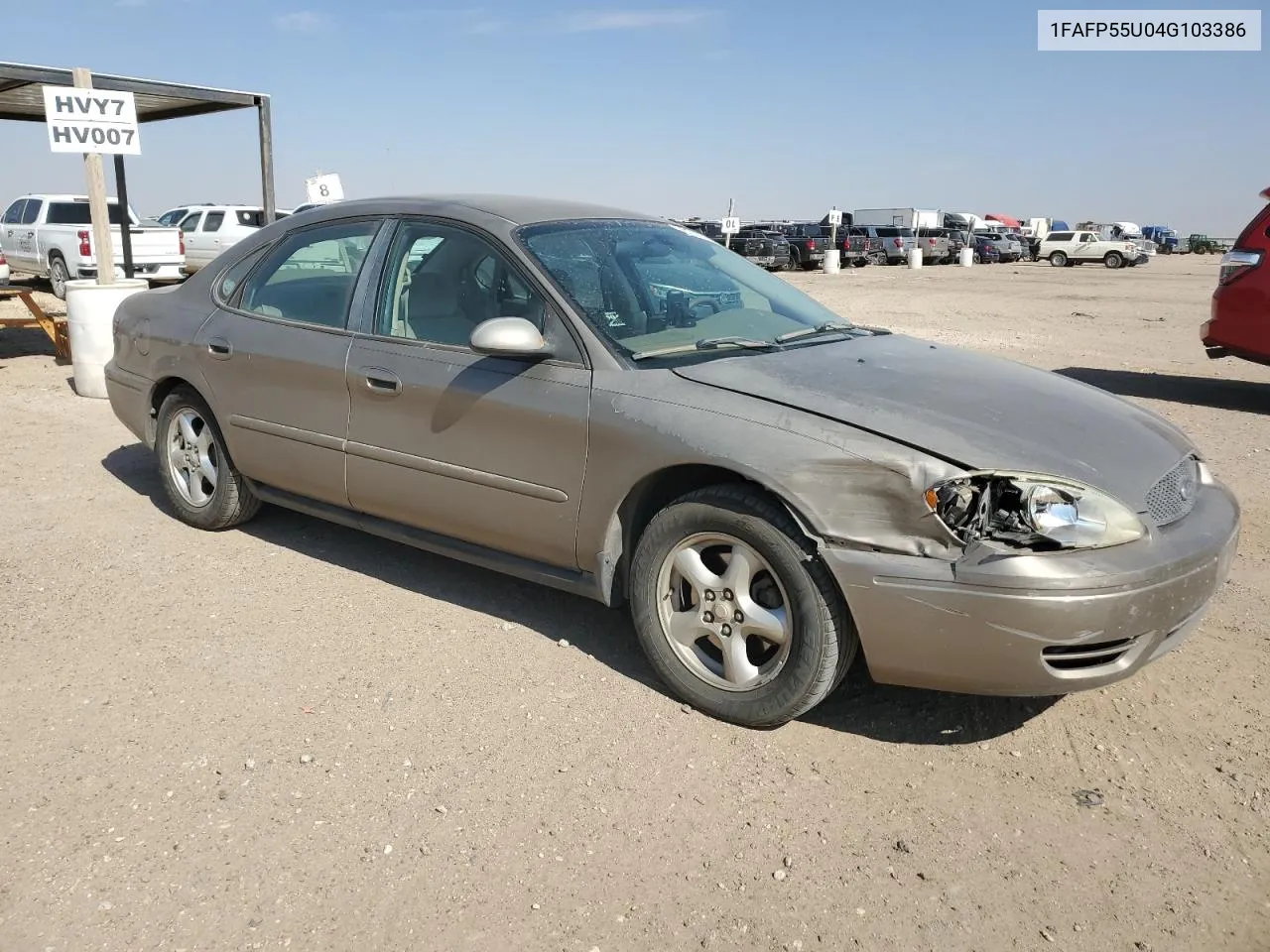 2004 Ford Taurus Ses VIN: 1FAFP55U04G103386 Lot: 76103274