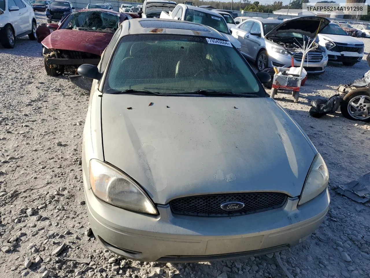 2004 Ford Taurus Ses VIN: 1FAFP55214A191298 Lot: 76543864