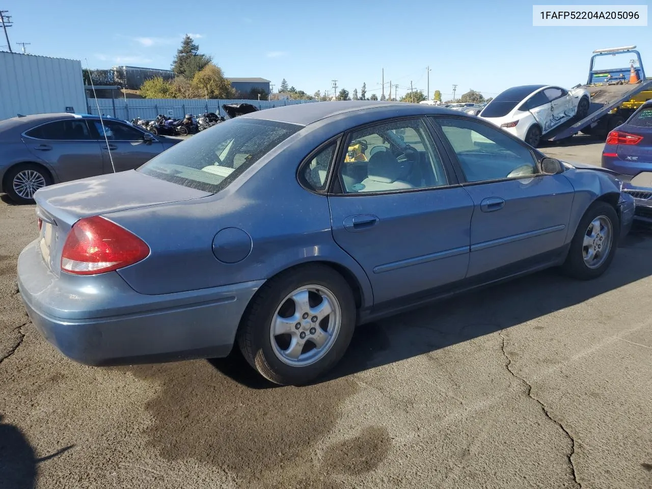 2004 Ford Taurus Lx VIN: 1FAFP52204A205096 Lot: 77357084