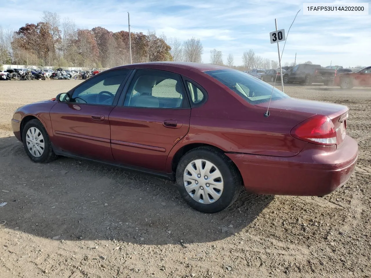 2004 Ford Taurus Se VIN: 1FAFP53U14A202000 Lot: 77979514