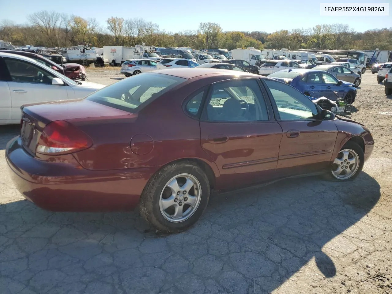 2004 Ford Taurus Ses VIN: 1FAFP552X4G198263 Lot: 78687444