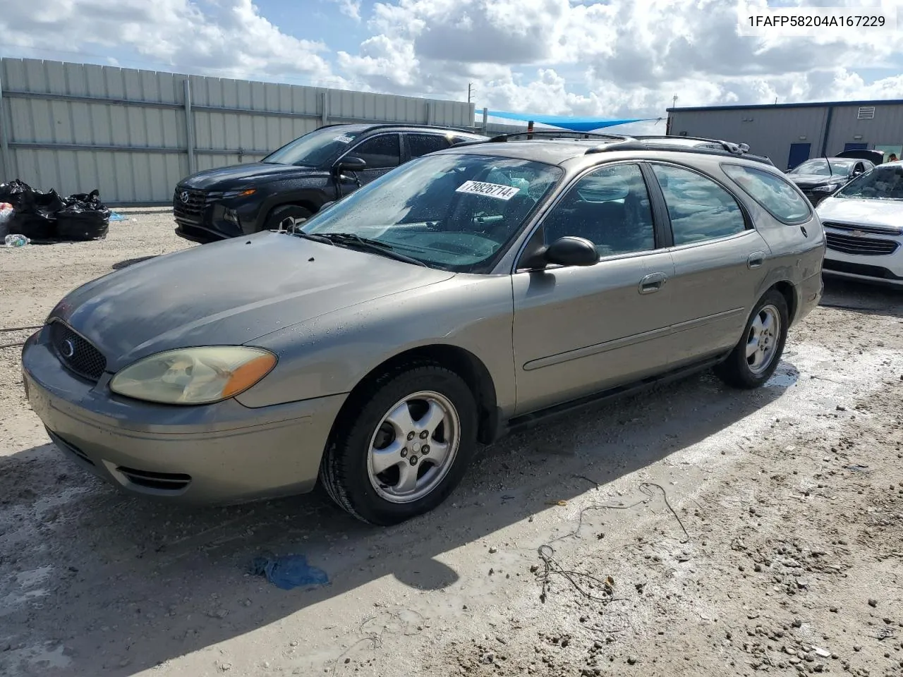 2004 Ford Taurus Se VIN: 1FAFP58204A167229 Lot: 79826714