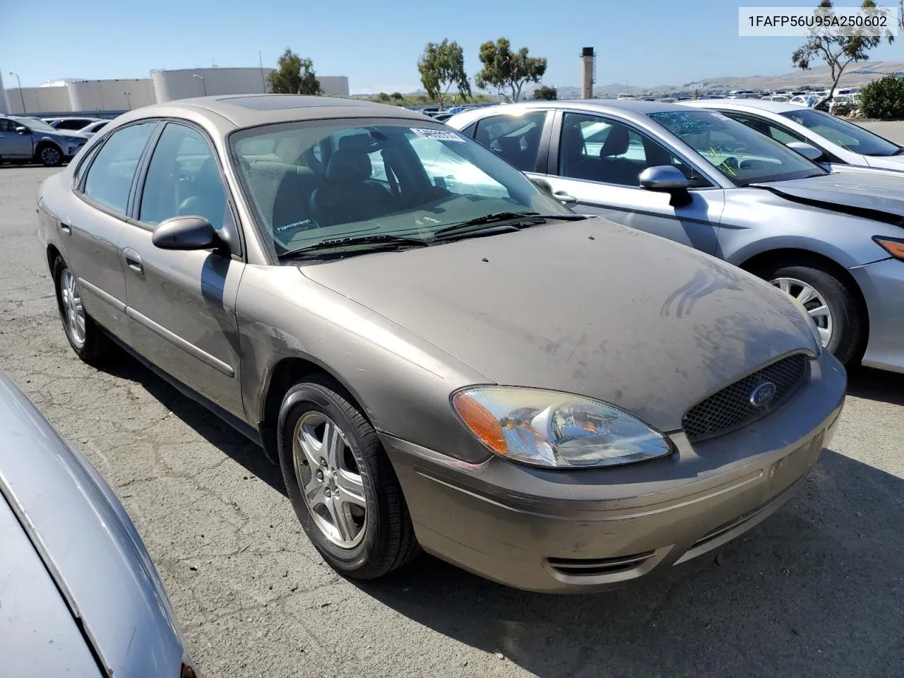 2005 Ford Taurus Sel VIN: 1FAFP56U95A250602 Lot: 54832914