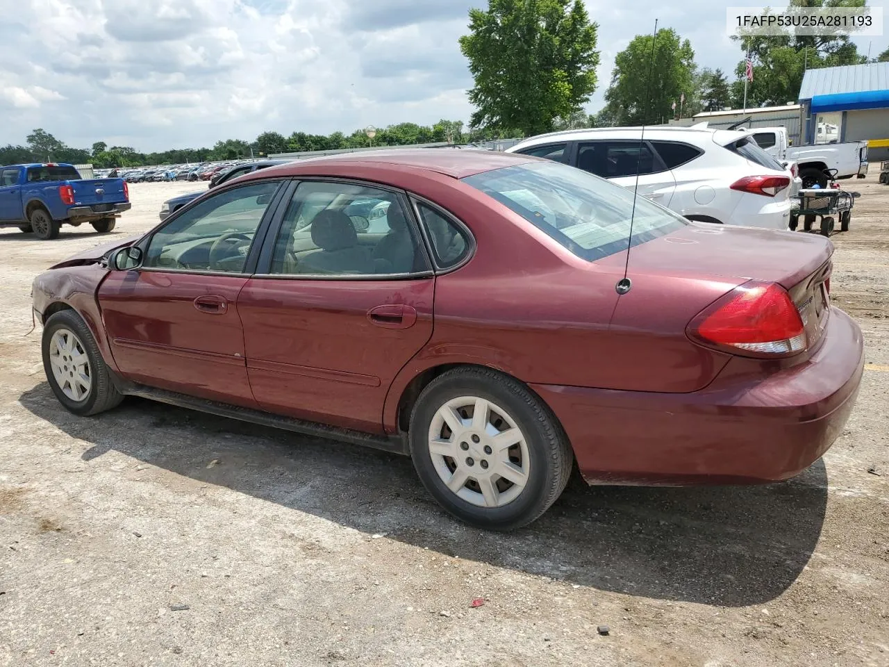 2005 Ford Taurus Se VIN: 1FAFP53U25A281193 Lot: 59771374