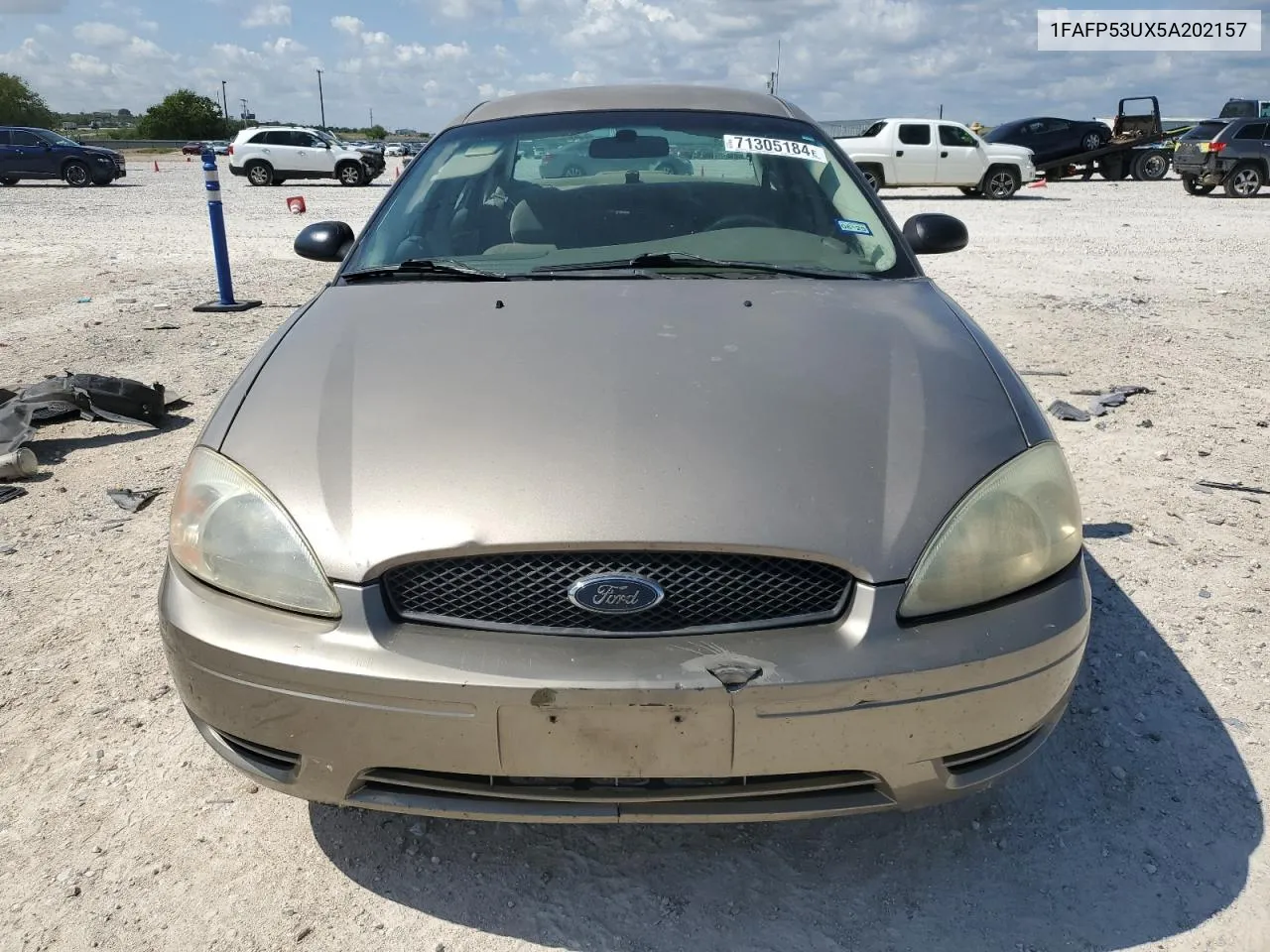 2005 Ford Taurus Se VIN: 1FAFP53UX5A202157 Lot: 71305184