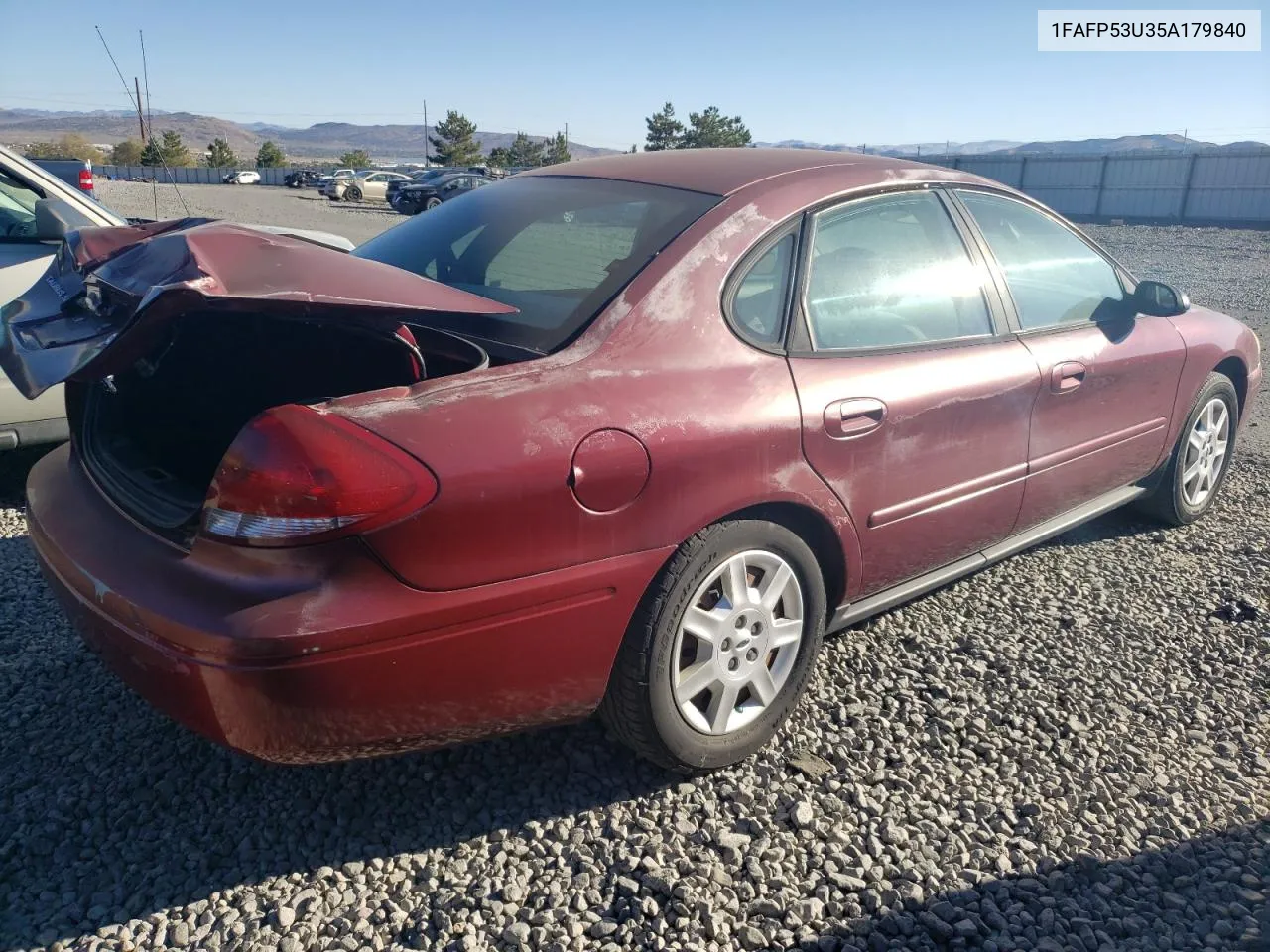 2005 Ford Taurus Se VIN: 1FAFP53U35A179840 Lot: 74279014