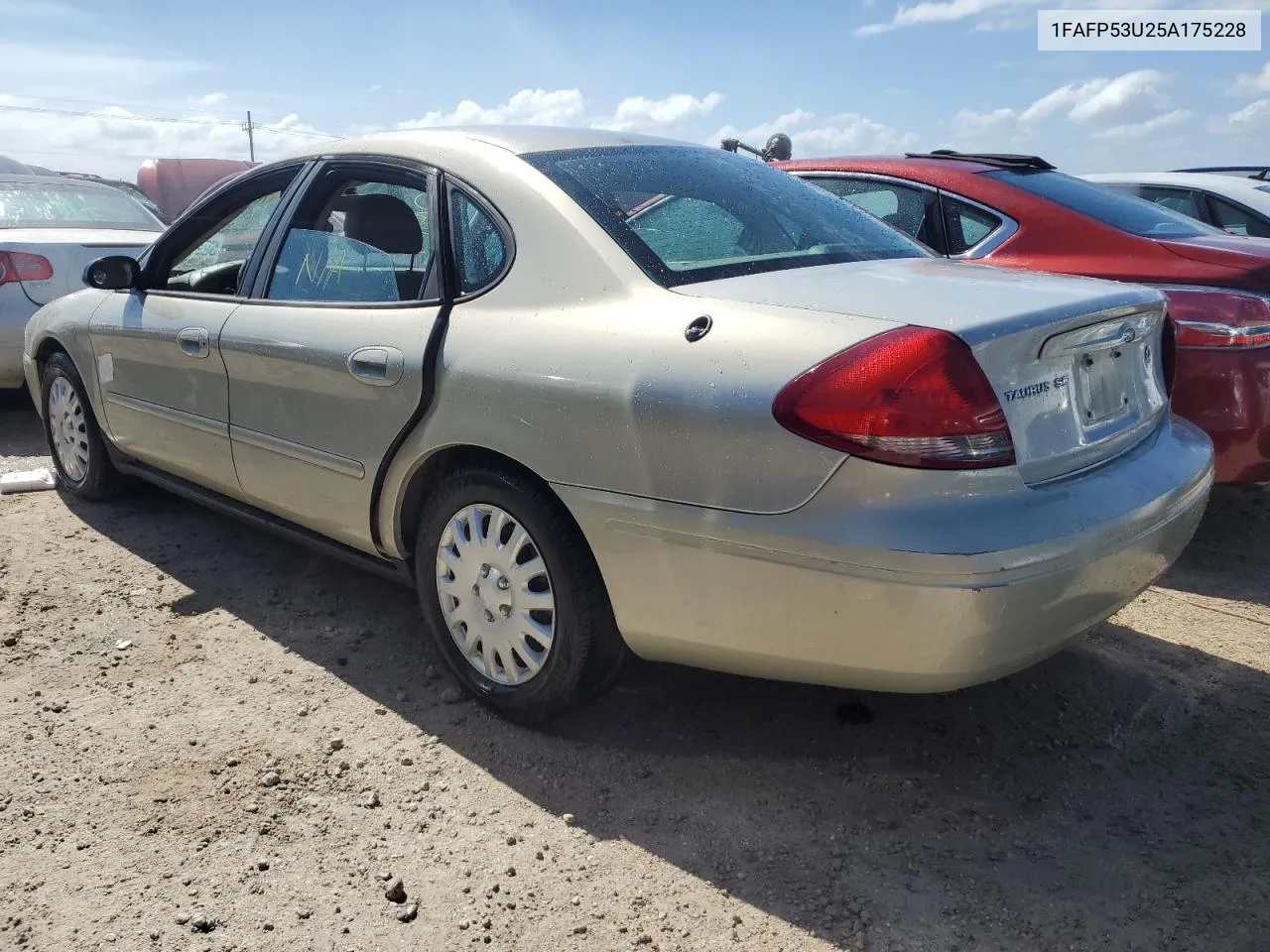 2005 Ford Taurus Se VIN: 1FAFP53U25A175228 Lot: 76413224