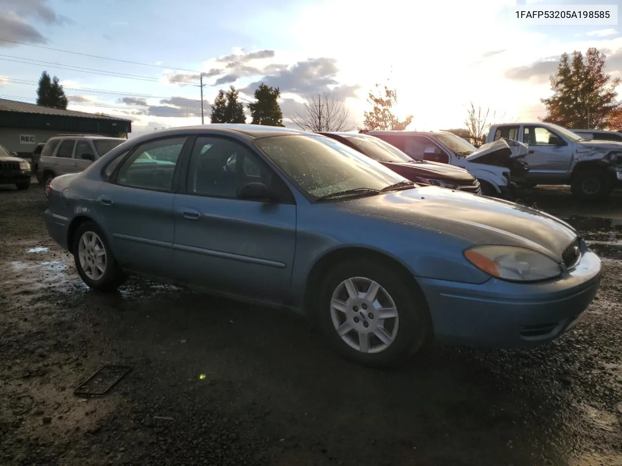 2005 Ford Taurus Se VIN: 1FAFP53205A198585 Lot: 77826514