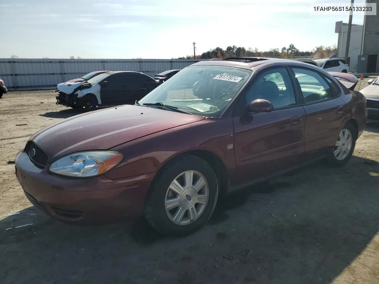 2005 Ford Taurus Sel VIN: 1FAHP56S15A133233 Lot: 78177974