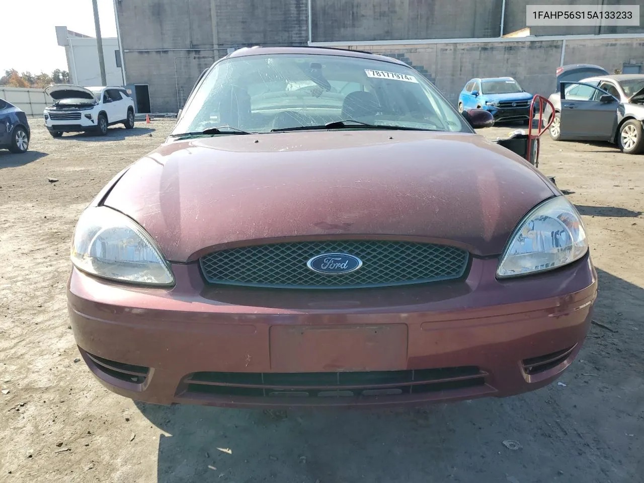 2005 Ford Taurus Sel VIN: 1FAHP56S15A133233 Lot: 78177974