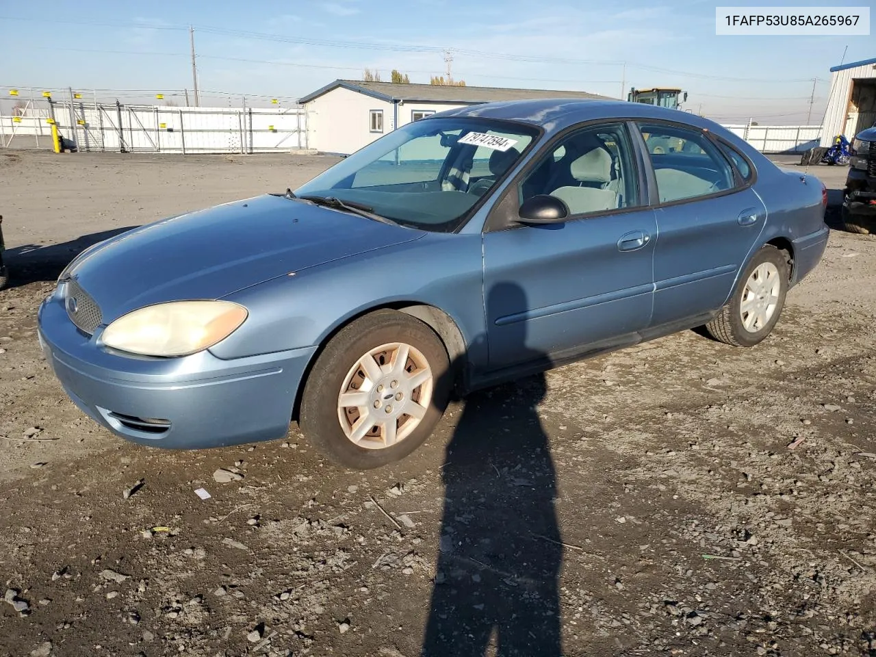 2005 Ford Taurus Se VIN: 1FAFP53U85A265967 Lot: 79747594