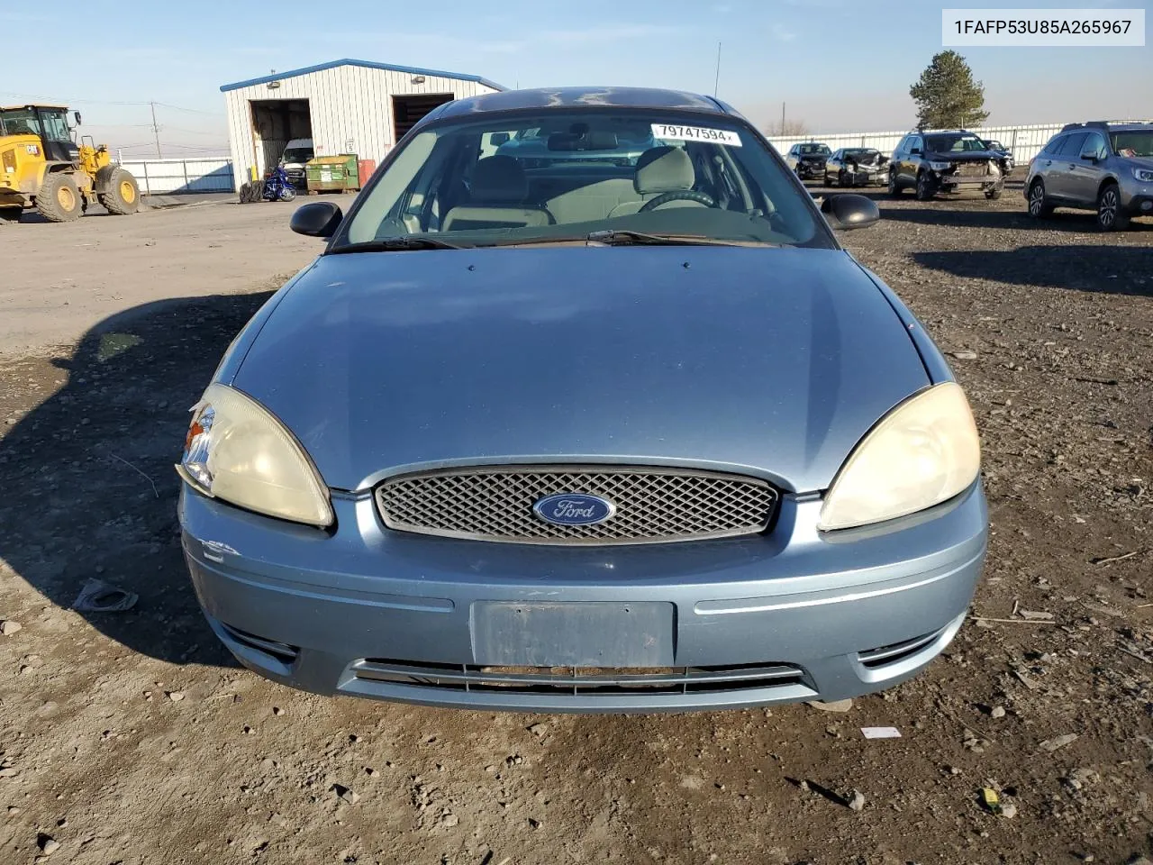 2005 Ford Taurus Se VIN: 1FAFP53U85A265967 Lot: 79747594