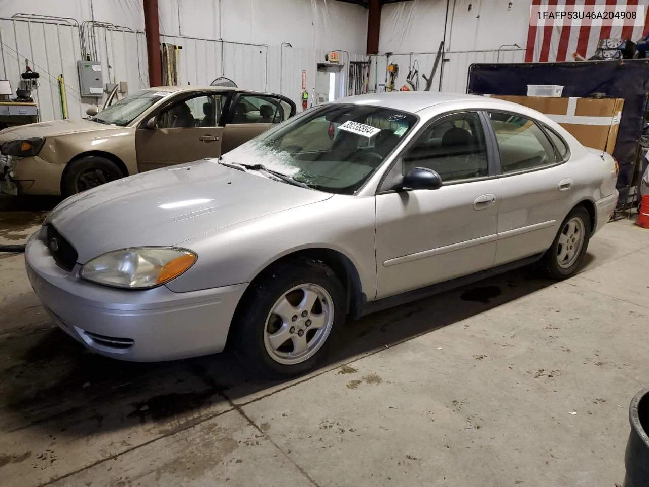 2006 Ford Taurus Se VIN: 1FAFP53U46A204908 Lot: 38238894