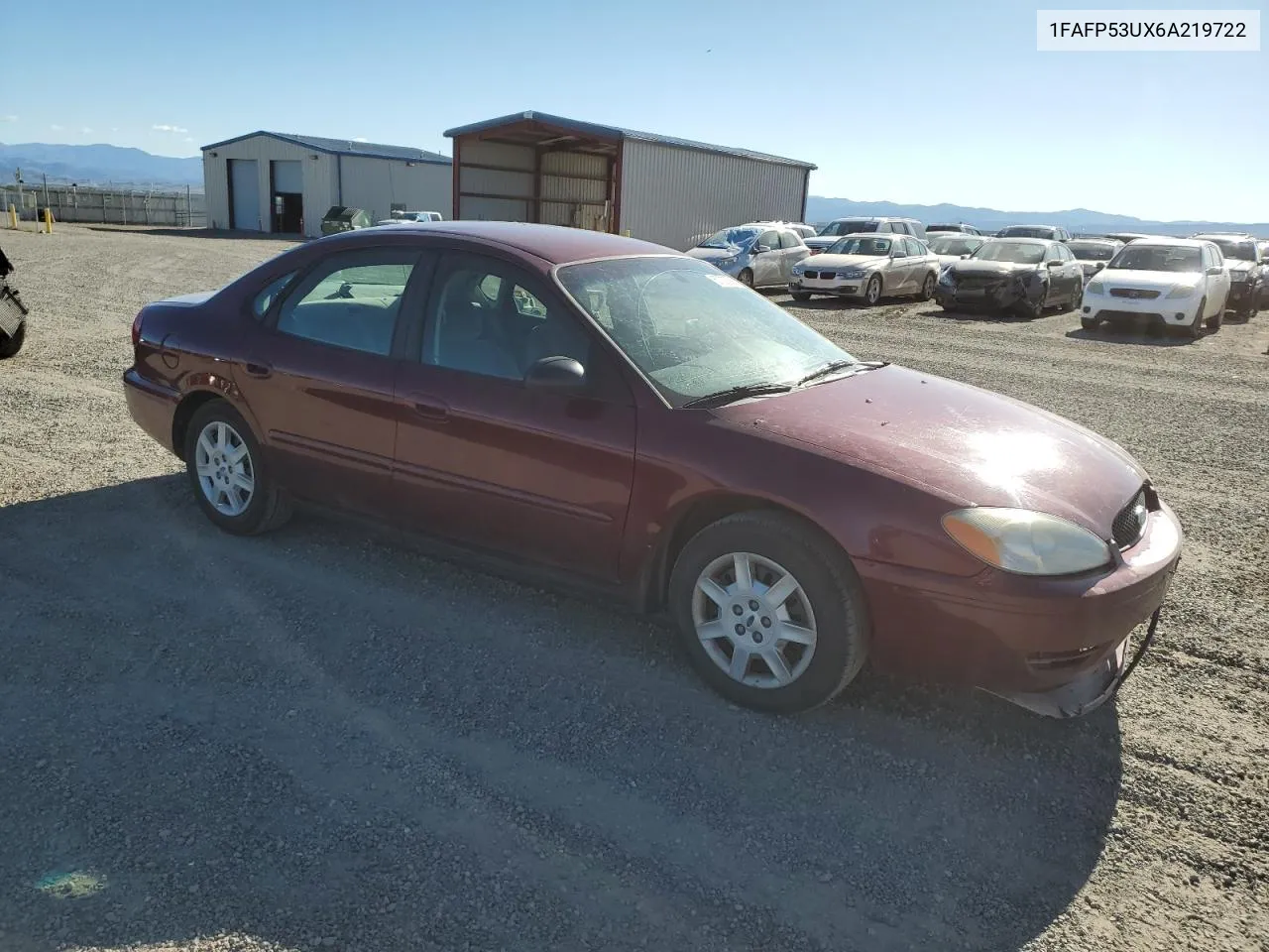 2006 Ford Taurus Se VIN: 1FAFP53UX6A219722 Lot: 57032584