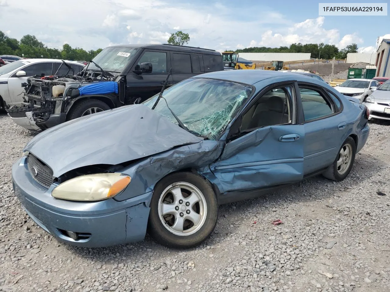 2006 Ford Taurus Se VIN: 1FAFP53U66A229194 Lot: 57474614