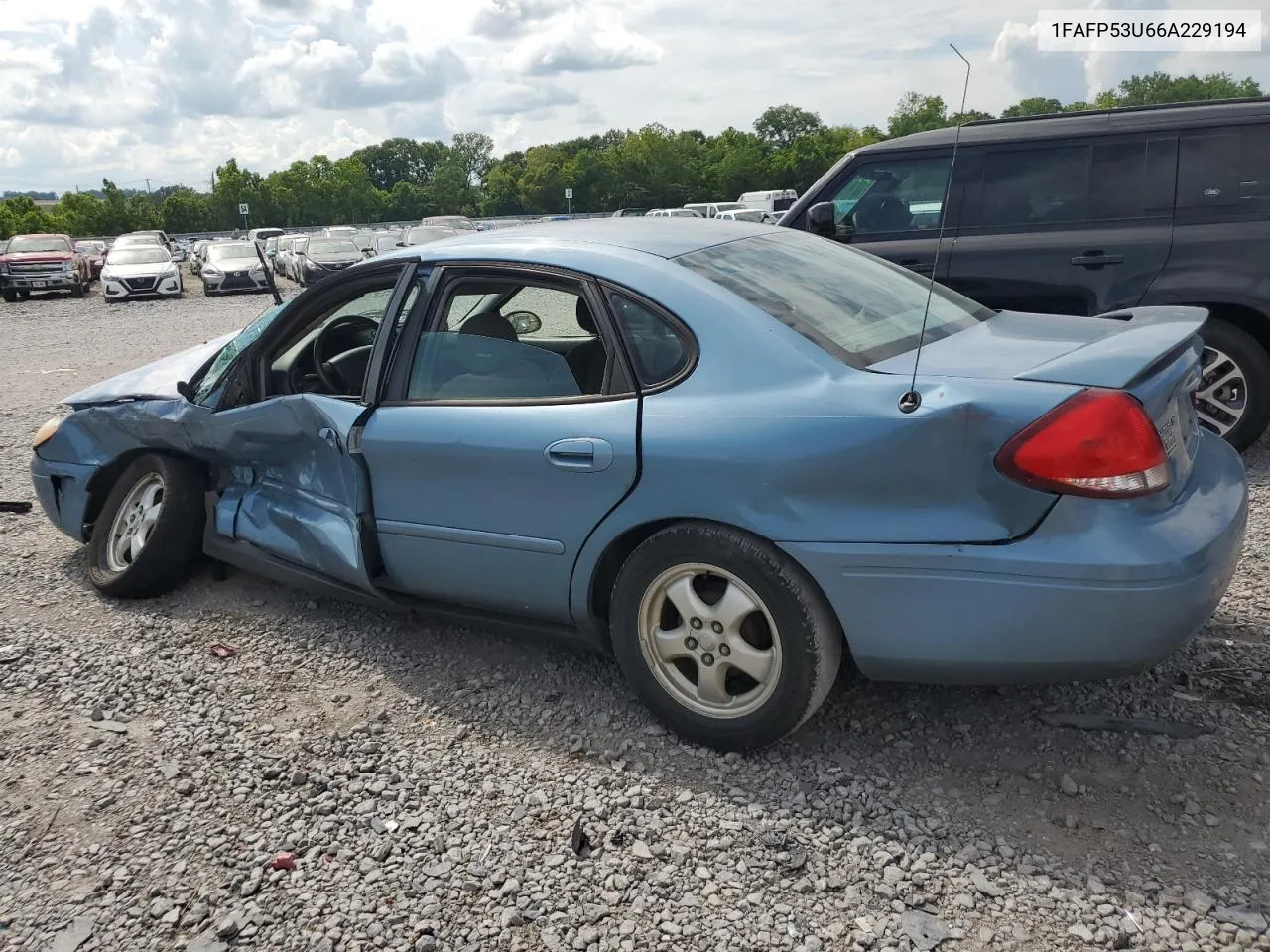 2006 Ford Taurus Se VIN: 1FAFP53U66A229194 Lot: 57474614