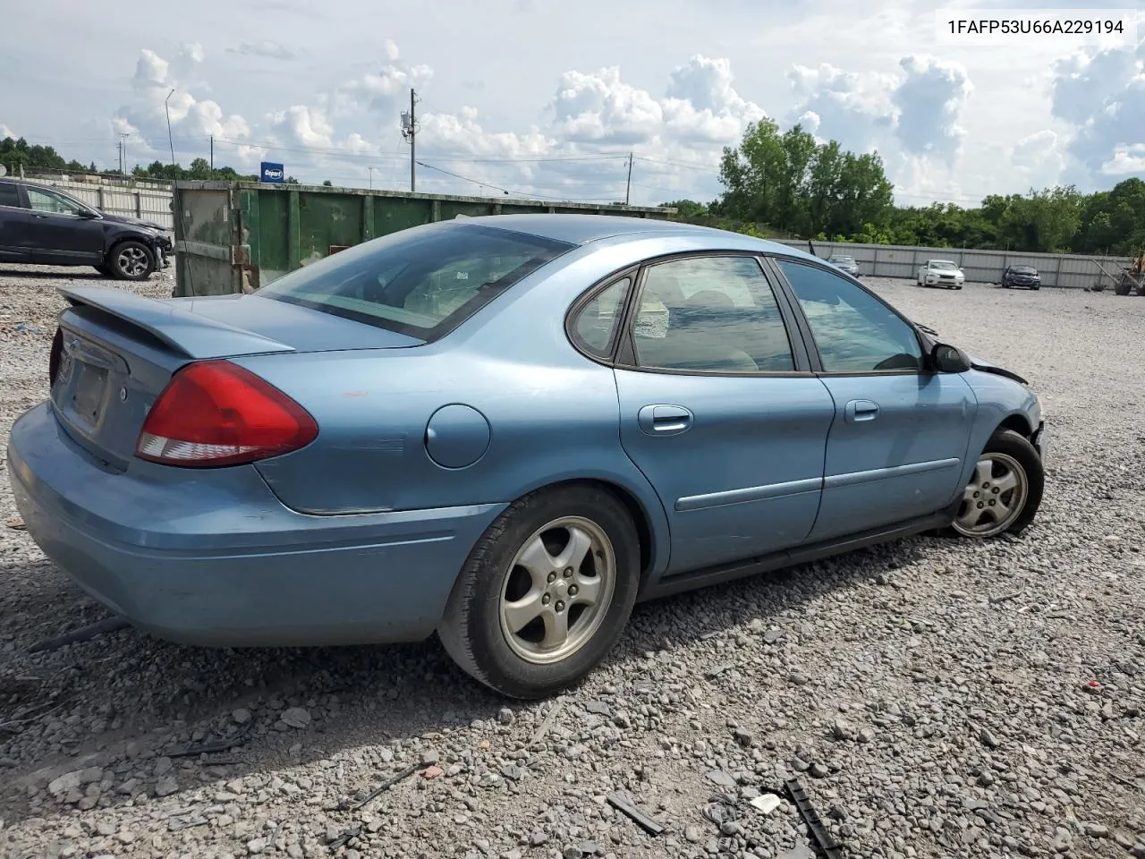 2006 Ford Taurus Se VIN: 1FAFP53U66A229194 Lot: 57474614