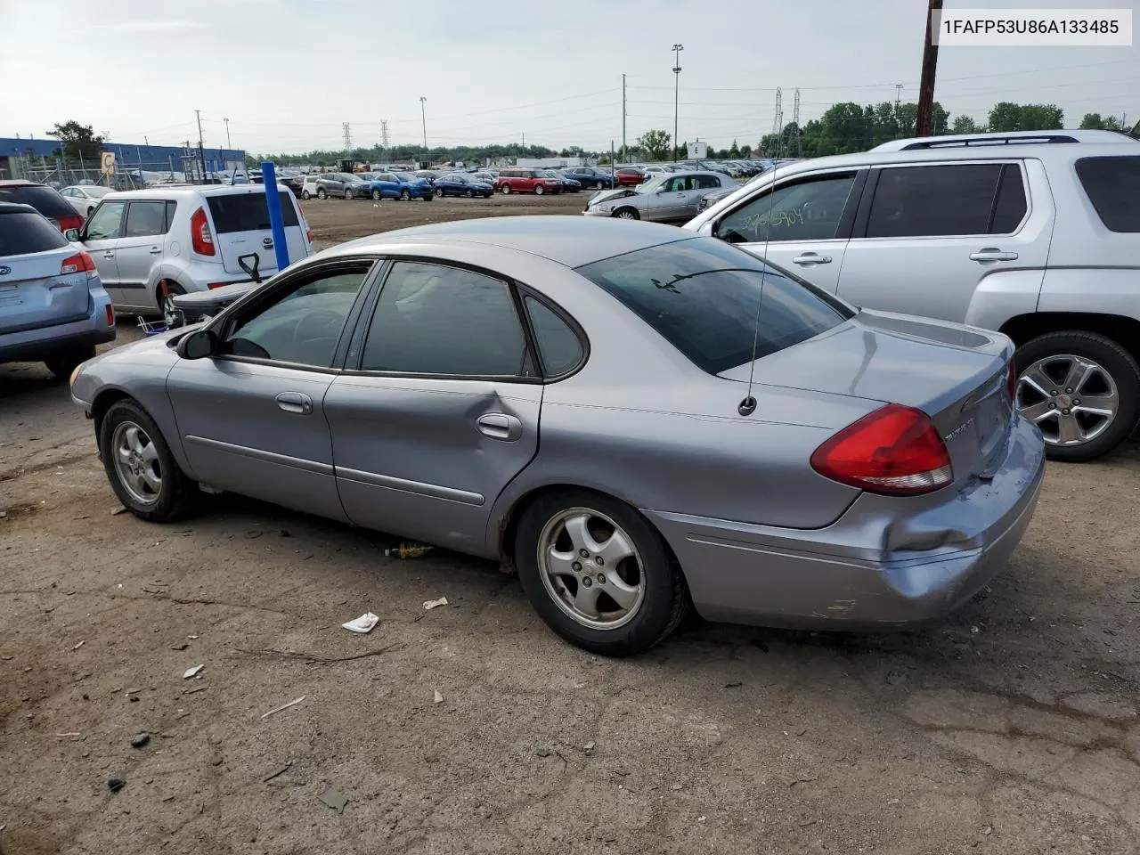 2006 Ford Taurus Se VIN: 1FAFP53U86A133485 Lot: 59134894