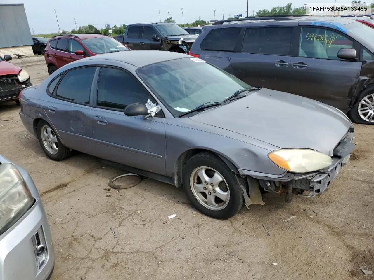 2006 Ford Taurus Se VIN: 1FAFP53U86A133485 Lot: 59134894