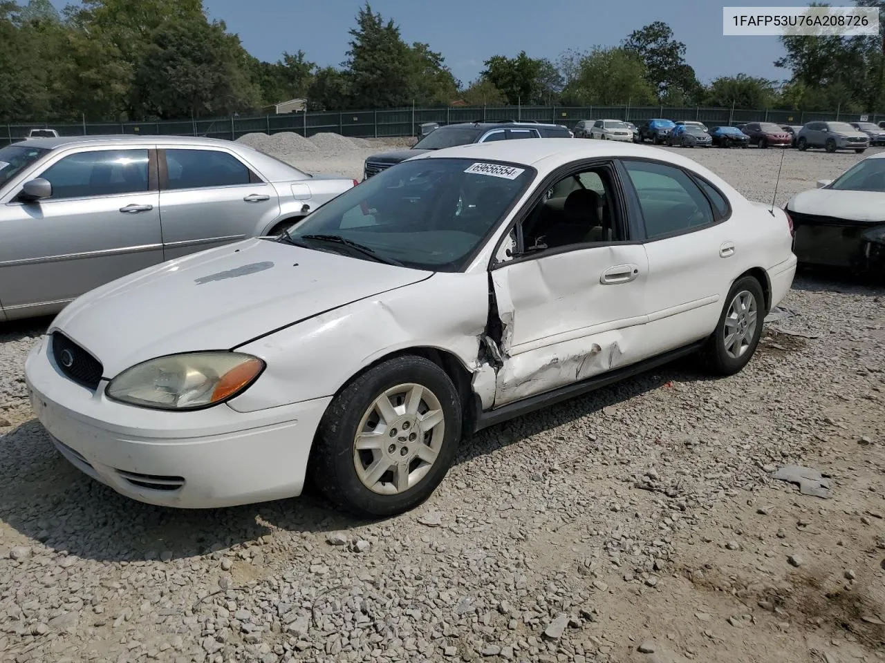 2006 Ford Taurus Se VIN: 1FAFP53U76A208726 Lot: 69656554