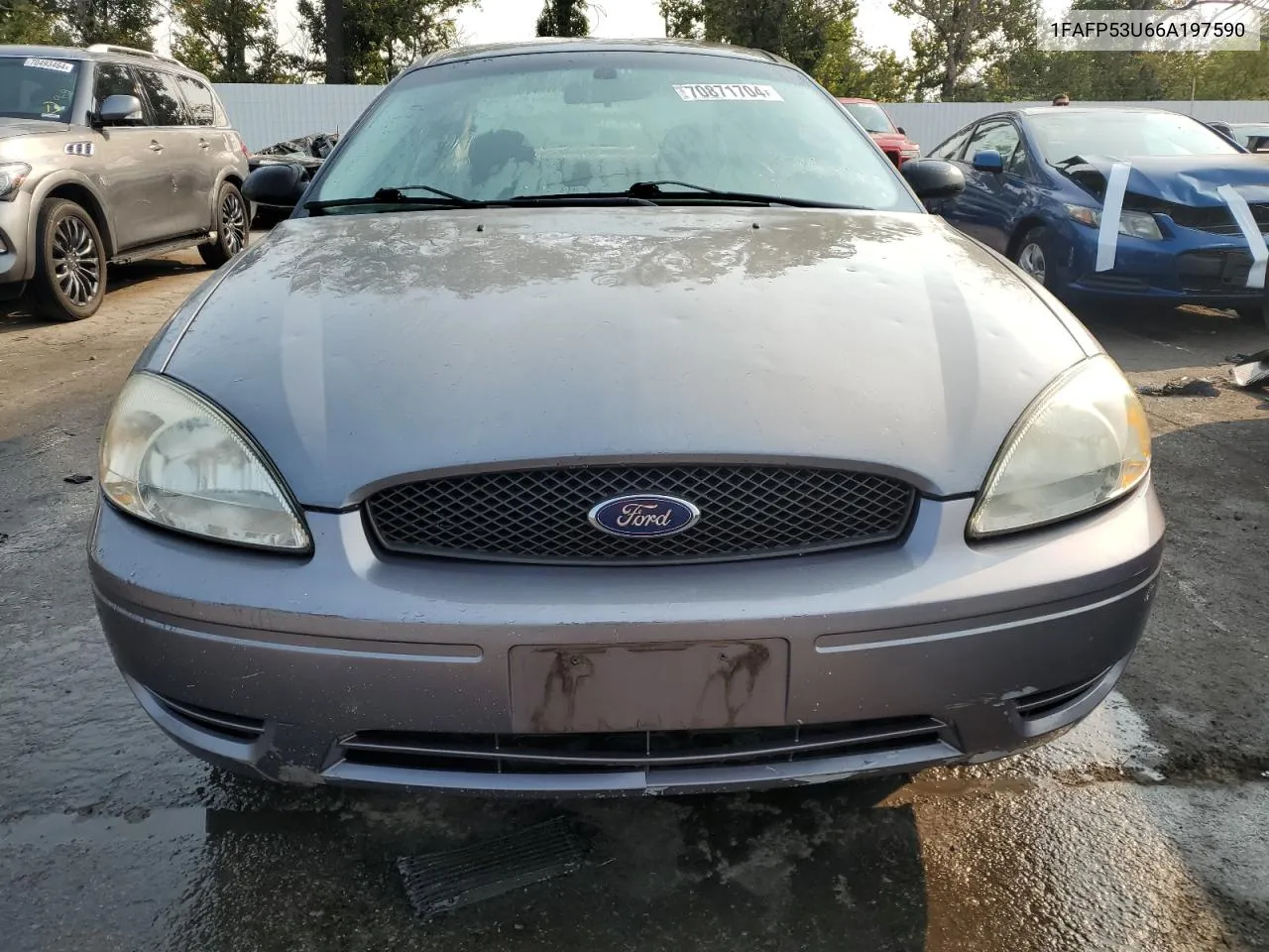 2006 Ford Taurus Se VIN: 1FAFP53U66A197590 Lot: 70871704