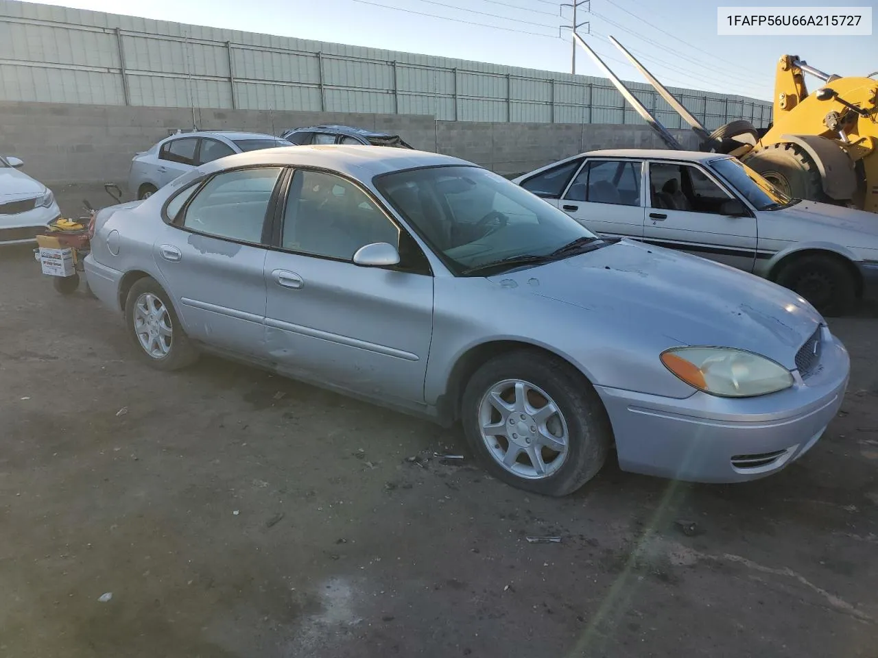 2006 Ford Taurus Sel VIN: 1FAFP56U66A215727 Lot: 72848454