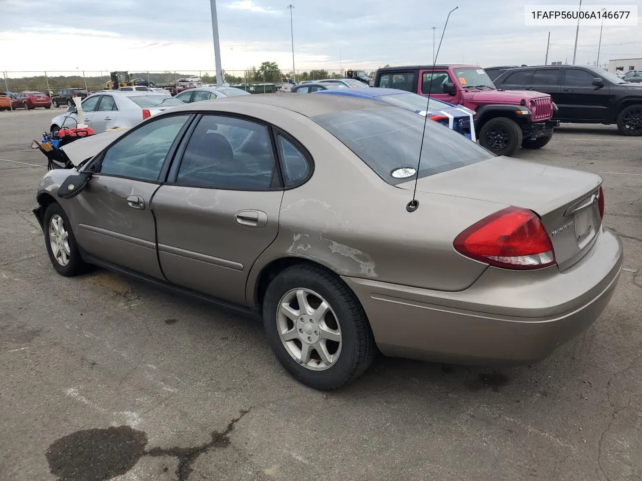 2006 Ford Taurus Sel VIN: 1FAFP56U06A146677 Lot: 73104834