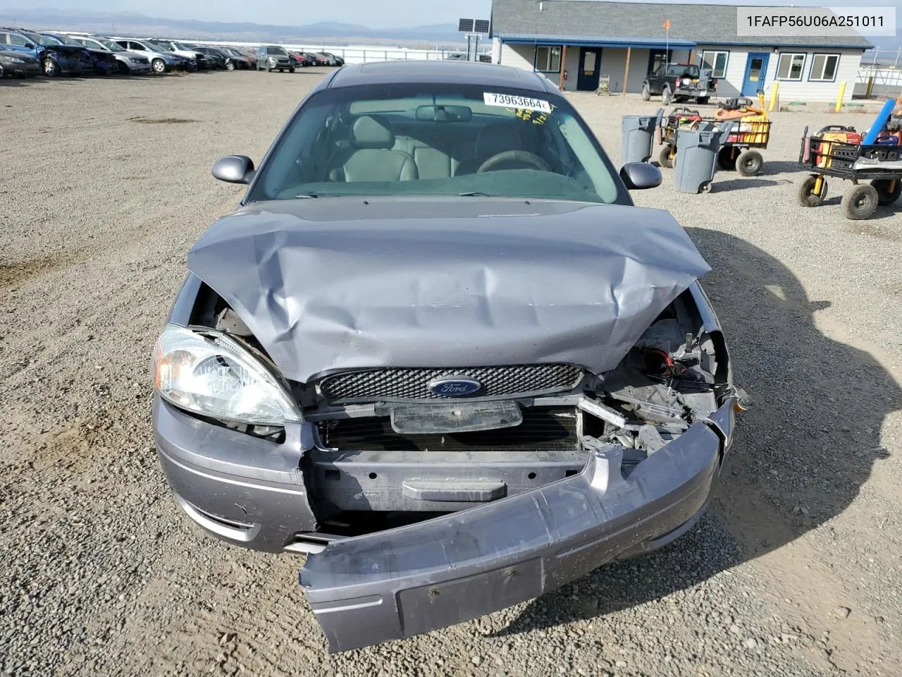 2006 Ford Taurus Sel VIN: 1FAFP56U06A251011 Lot: 73963664