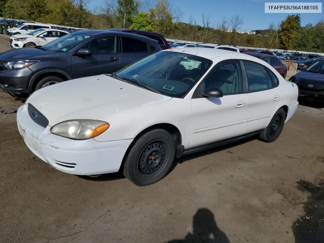 2006 Ford Taurus Se VIN: 1FAFP53U56A188105 Lot: 74956664