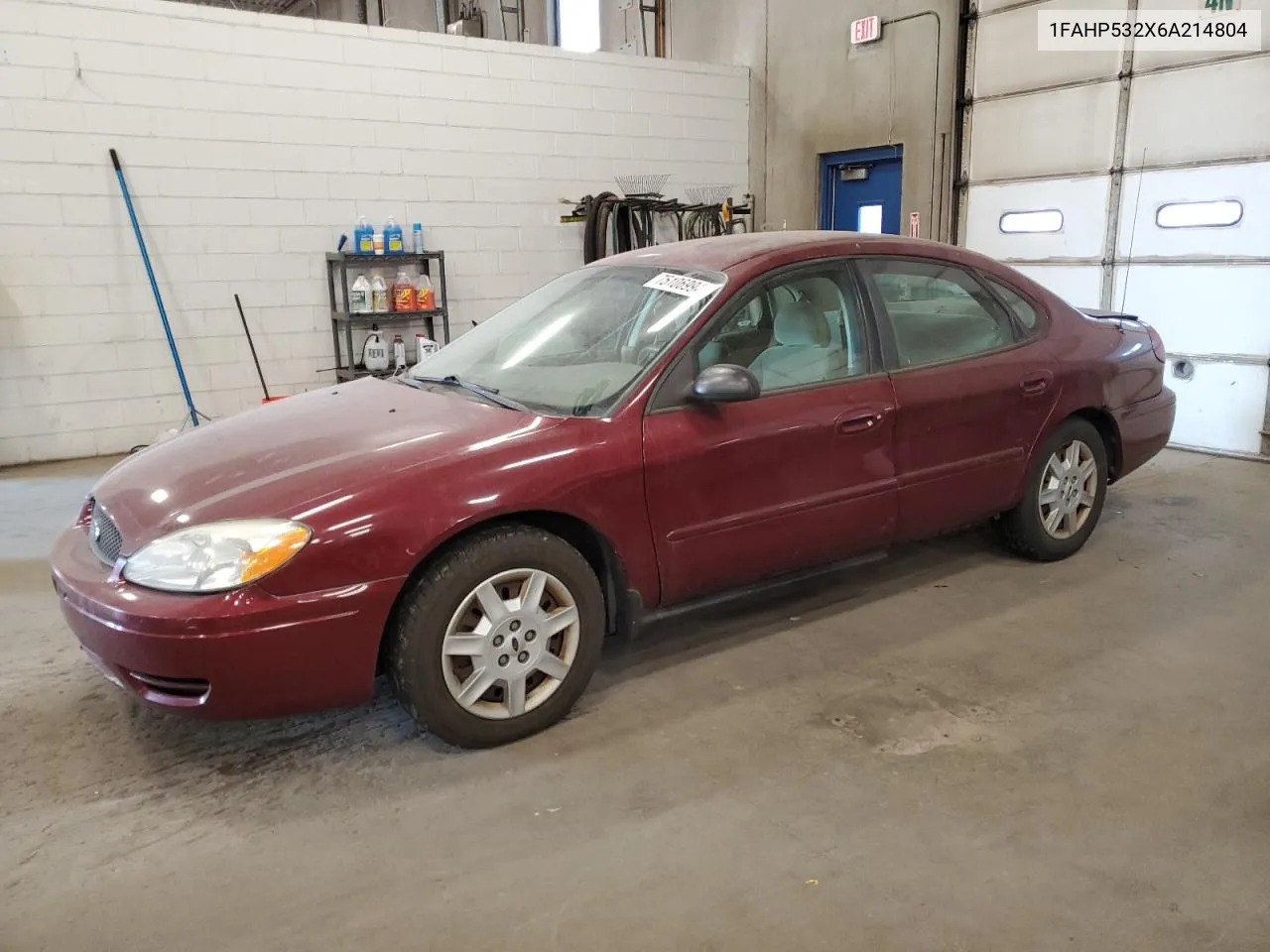 2006 Ford Taurus Se VIN: 1FAHP532X6A214804 Lot: 75106994