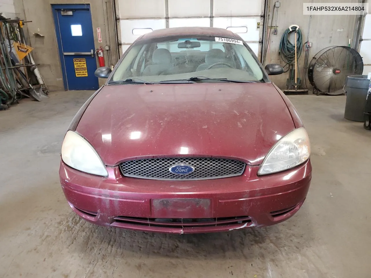 2006 Ford Taurus Se VIN: 1FAHP532X6A214804 Lot: 75106994