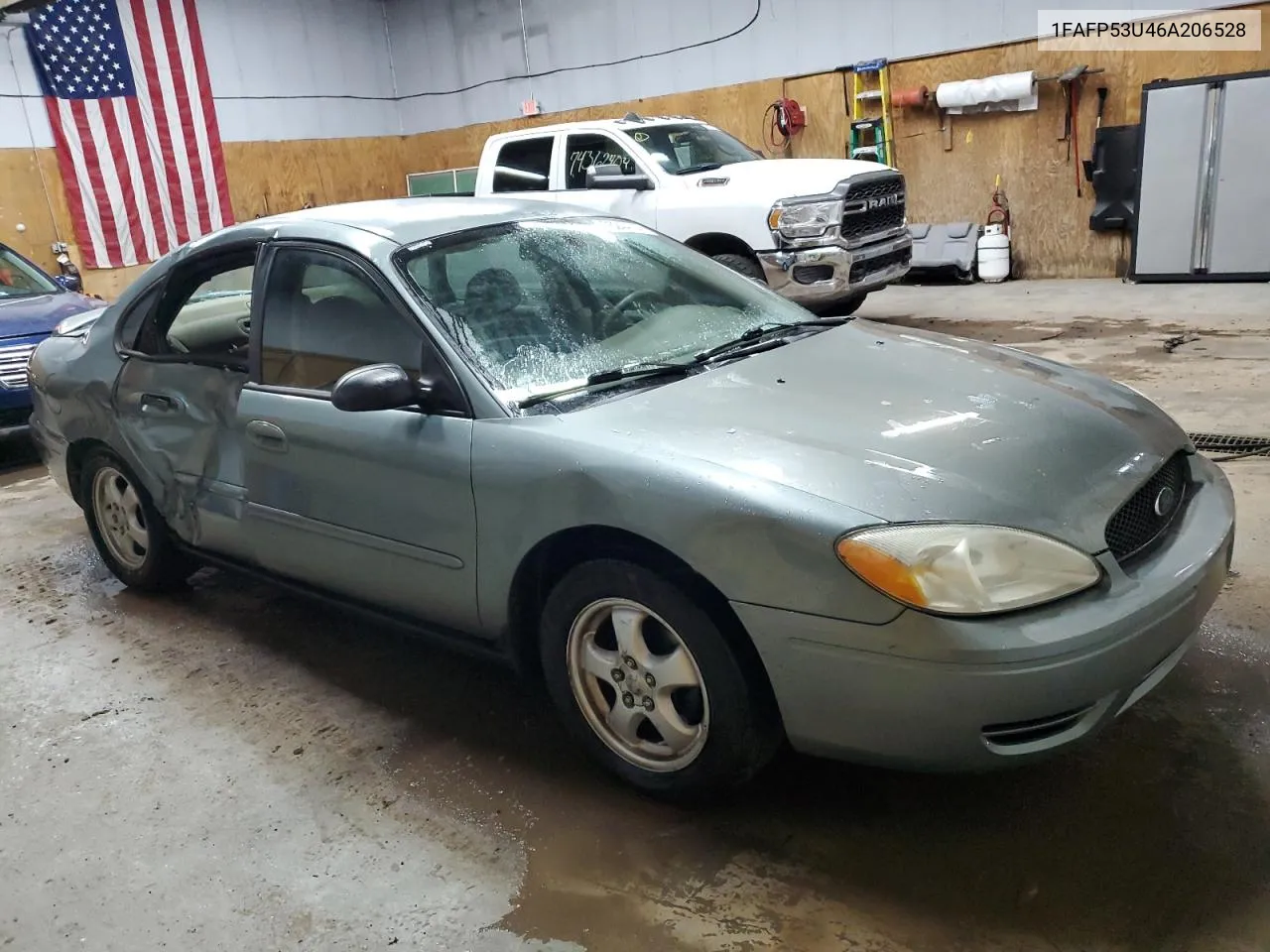 2006 Ford Taurus Se VIN: 1FAFP53U46A206528 Lot: 75244714