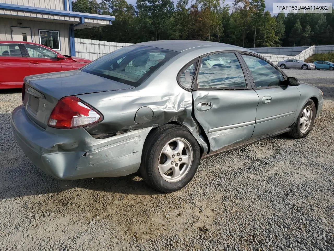 2006 Ford Taurus Se VIN: 1FAFP53U46A114982 Lot: 75643744