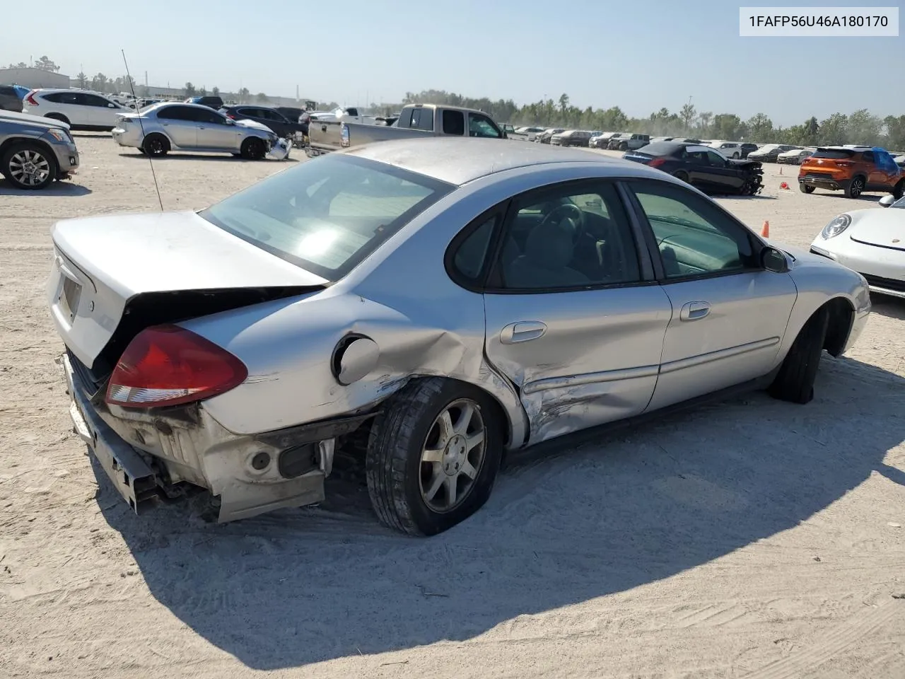 2006 Ford Taurus Sel VIN: 1FAFP56U46A180170 Lot: 75768074