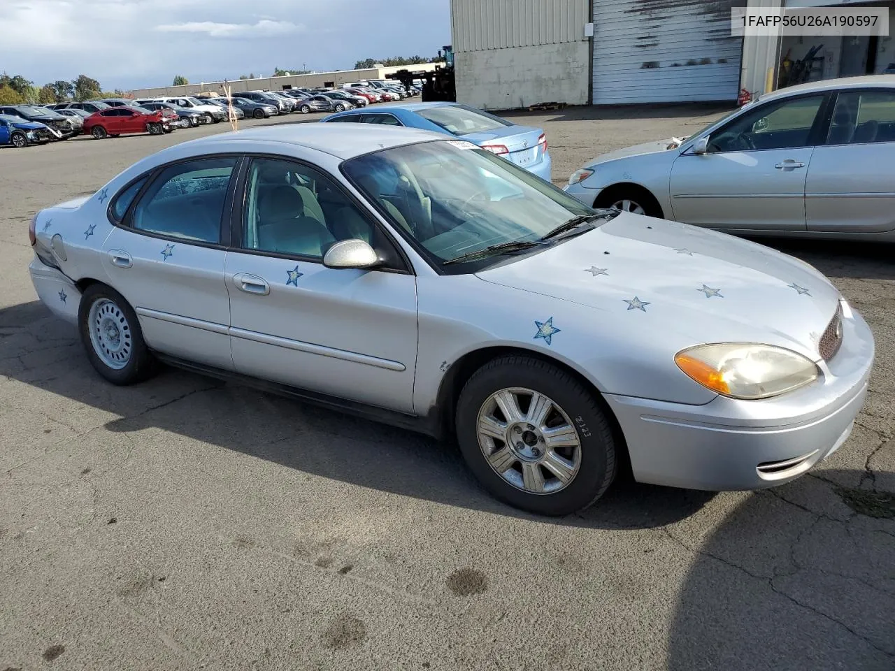 2006 Ford Taurus Sel VIN: 1FAFP56U26A190597 Lot: 76566154