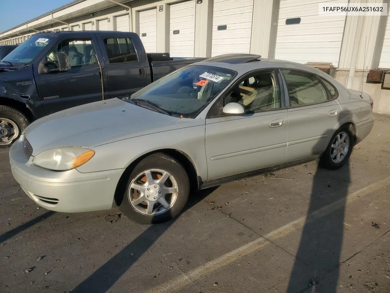 2006 Ford Taurus Sel VIN: 1FAFP56UX6A251632 Lot: 77070514