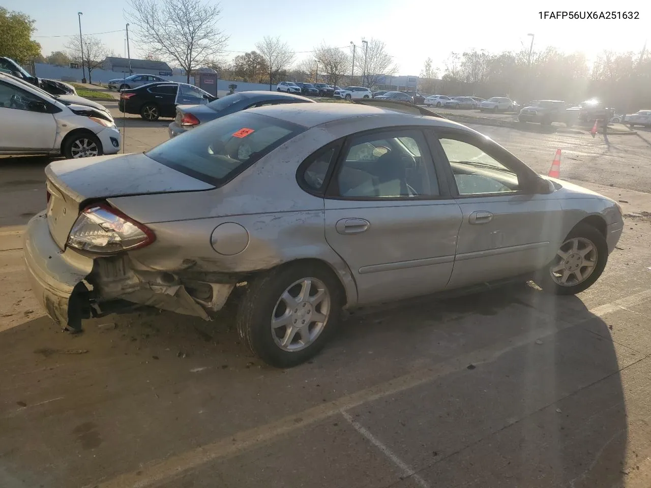 2006 Ford Taurus Sel VIN: 1FAFP56UX6A251632 Lot: 77070514