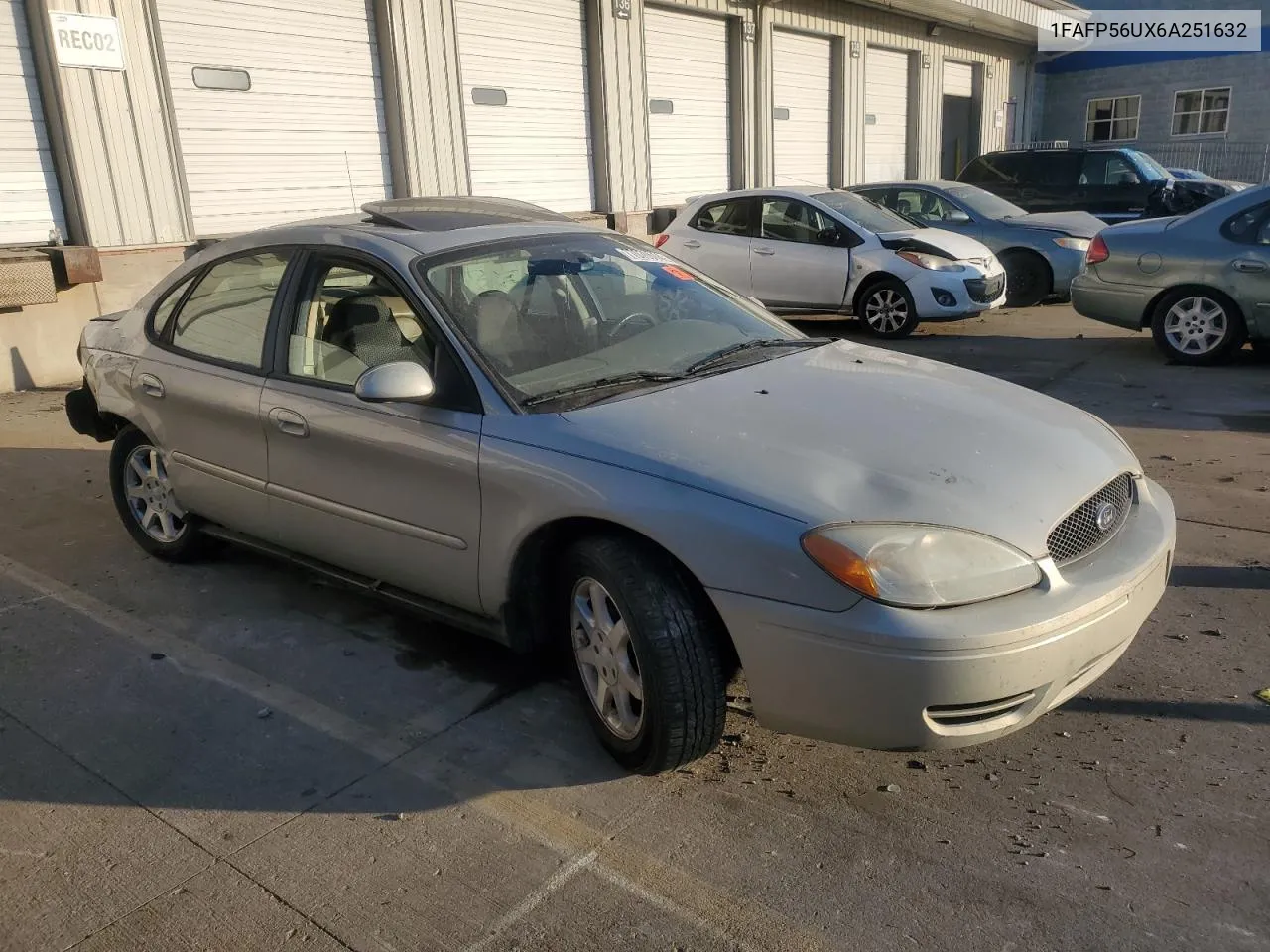 2006 Ford Taurus Sel VIN: 1FAFP56UX6A251632 Lot: 77070514