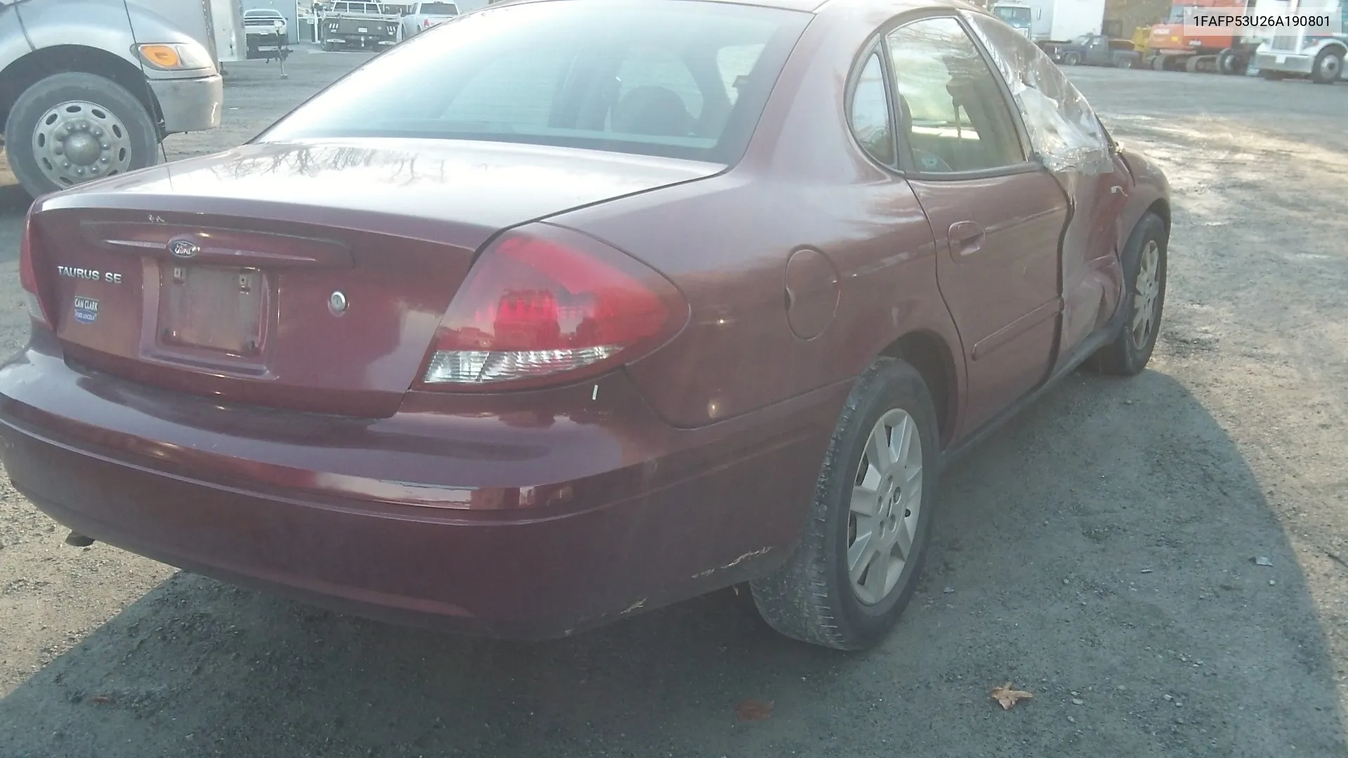 1FAFP53U26A190801 2006 Ford Taurus Se