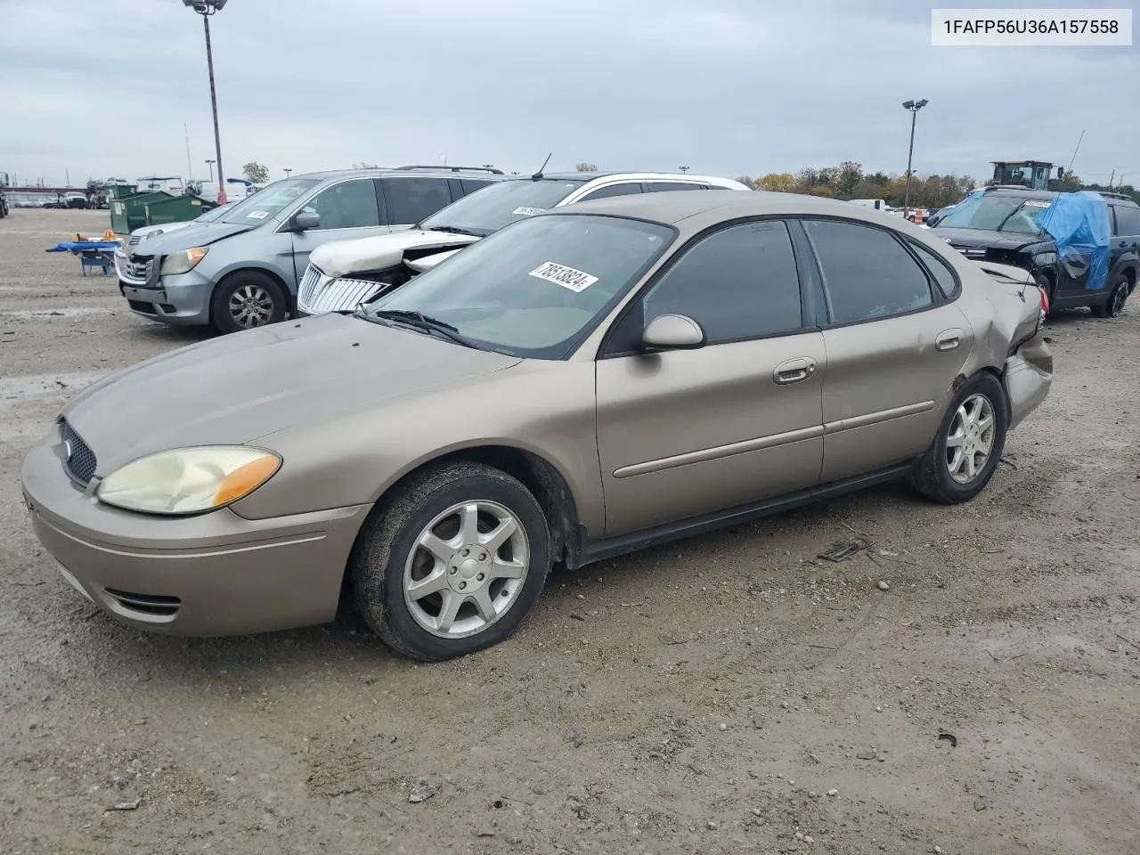 2006 Ford Taurus Sel VIN: 1FAFP56U36A157558 Lot: 78513824