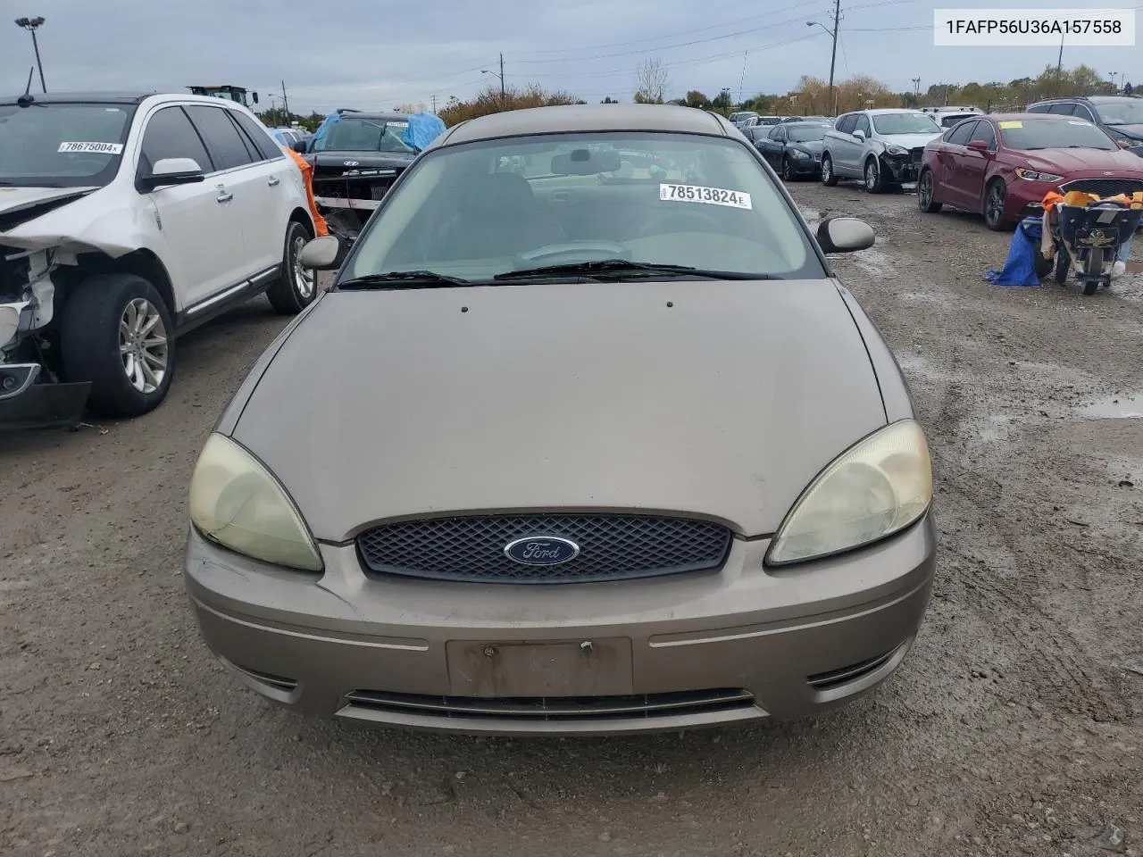 2006 Ford Taurus Sel VIN: 1FAFP56U36A157558 Lot: 78513824