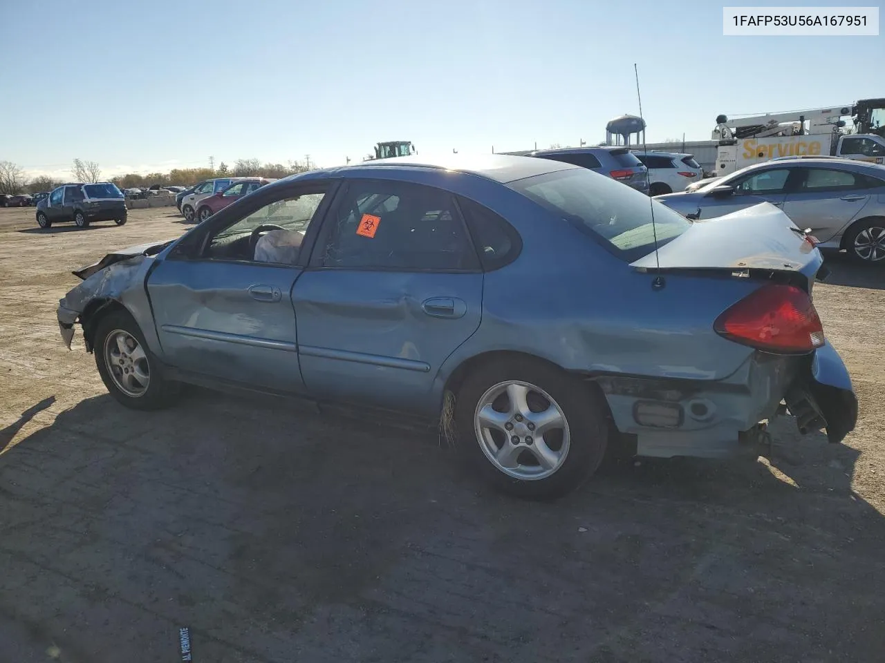 2006 Ford Taurus Se VIN: 1FAFP53U56A167951 Lot: 78982034