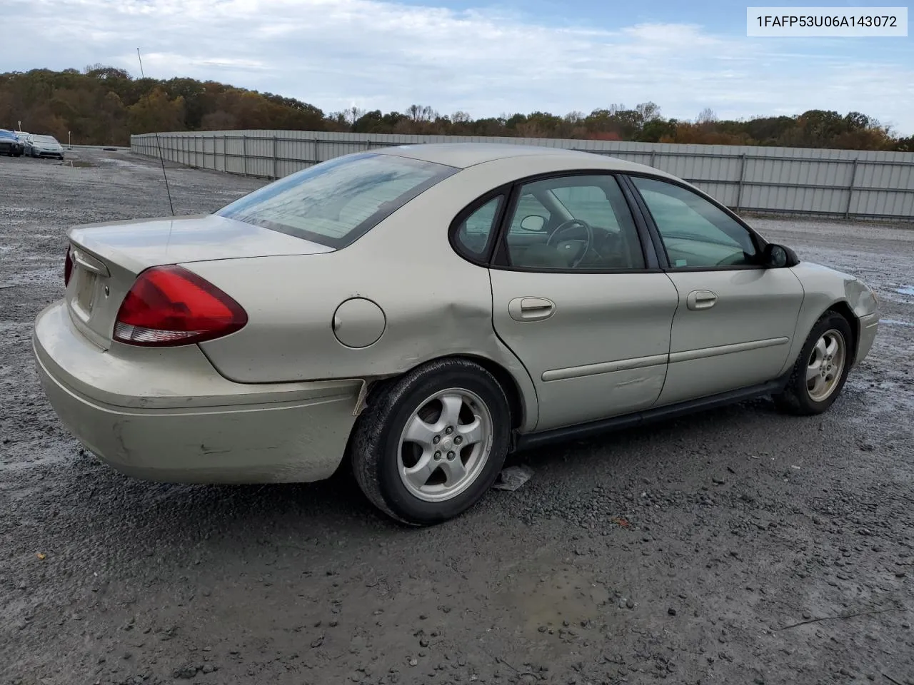 2006 Ford Taurus Se VIN: 1FAFP53U06A143072 Lot: 79392554