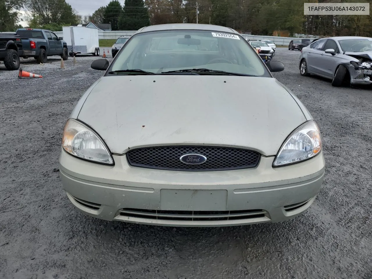 2006 Ford Taurus Se VIN: 1FAFP53U06A143072 Lot: 79392554