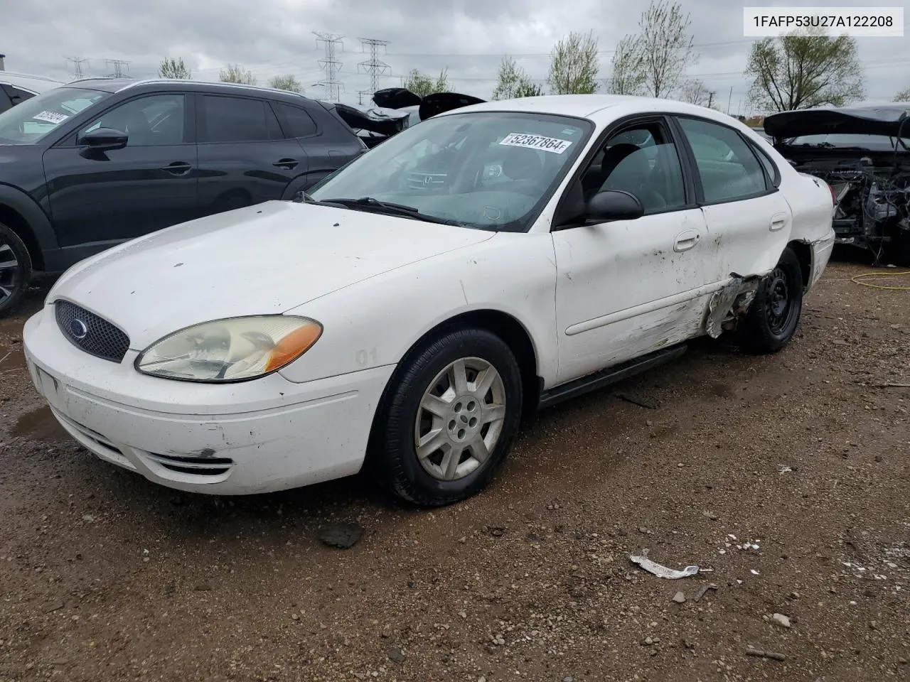 2007 Ford Taurus Se VIN: 1FAFP53U27A122208 Lot: 52367864