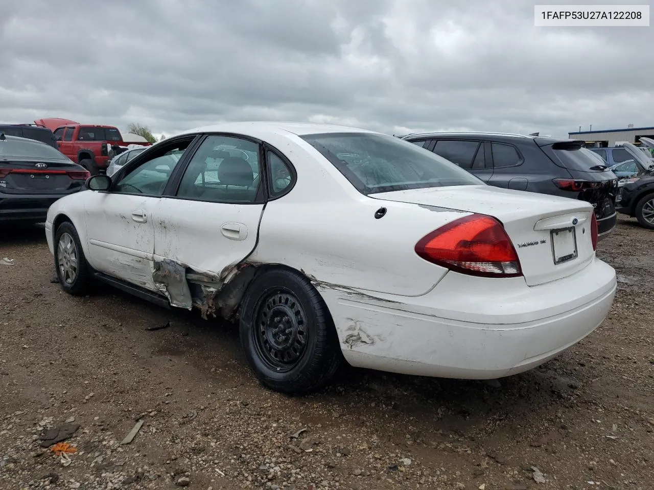 2007 Ford Taurus Se VIN: 1FAFP53U27A122208 Lot: 52367864