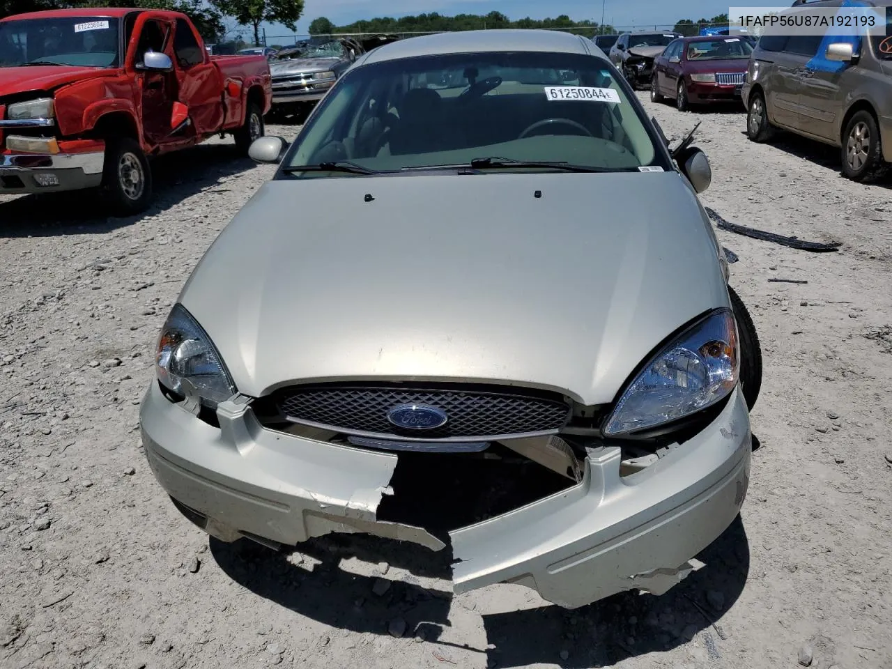 2007 Ford Taurus Sel VIN: 1FAFP56U87A192193 Lot: 61250844