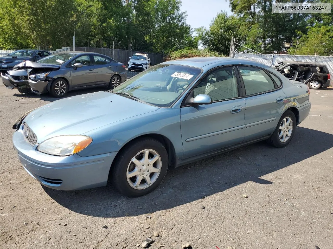 2007 Ford Taurus Sel VIN: 1FAFP56U37A163247 Lot: 63552874