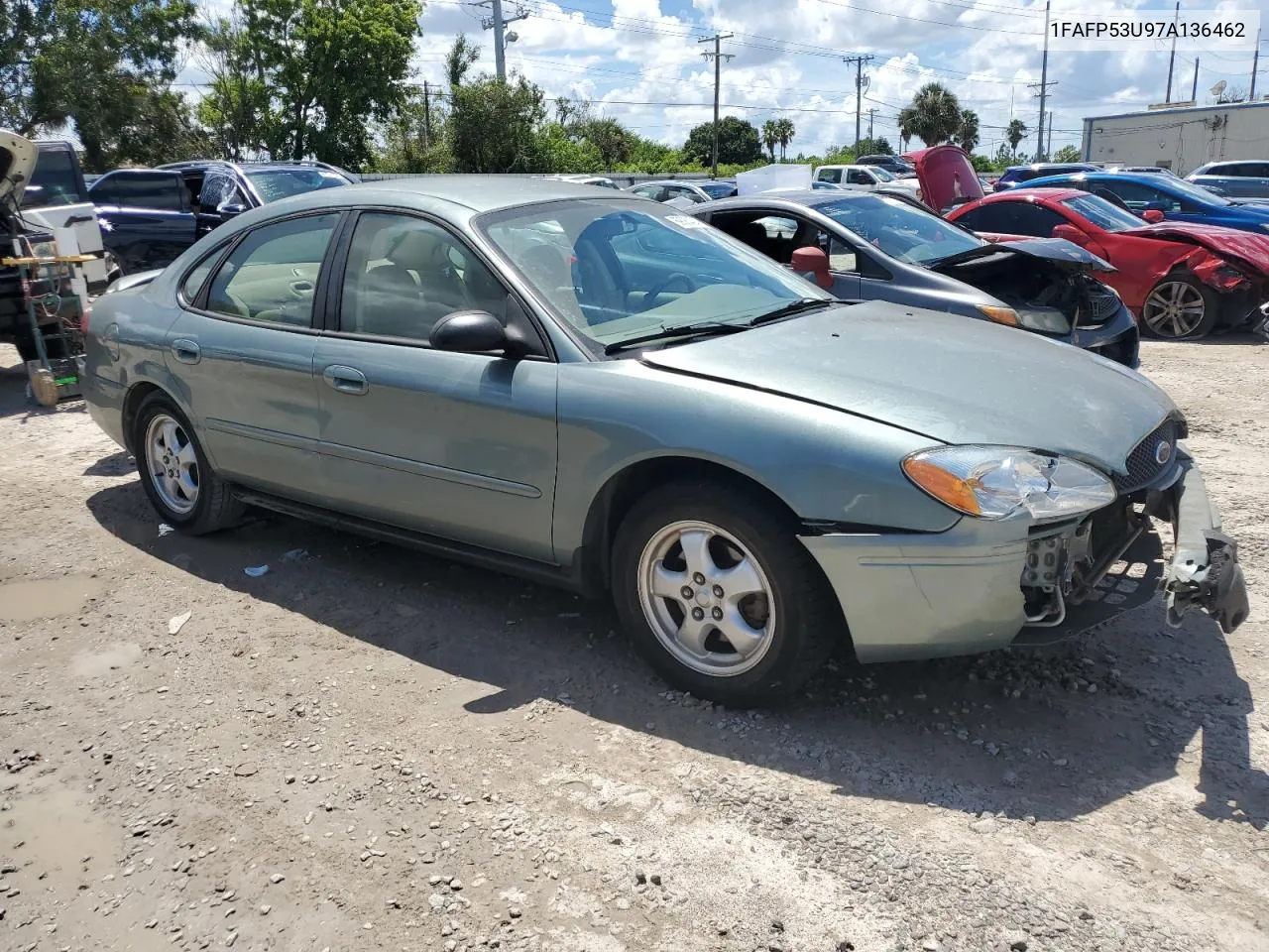 2007 Ford Taurus Se VIN: 1FAFP53U97A136462 Lot: 69083424