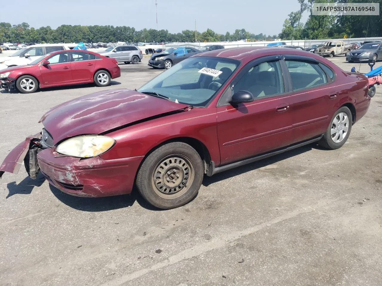 2007 Ford Taurus Se VIN: 1FAFP53U87A169548 Lot: 69461444